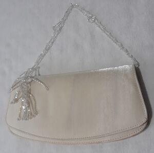 Nytlites Cream Clutch Bag
